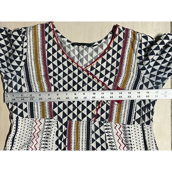 Avaasa Indian Made Boho Summer Long Hippie‎ Dress Multi Colored Size Small - Picture 7 of 10